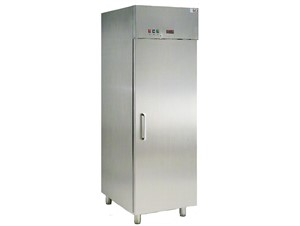 Eislagerschrank ISA Labor 70 RS/RV TB SS:     	Abmessungen: 	B 670/ T 925/ H 2050    	Fassungsvermögen/Inhalt: 	66 Eis