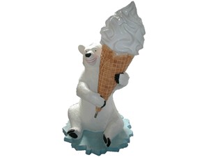 Eisbär mit Tüte:    H2150