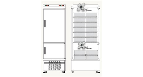 Eislagerschrank / Schockfroster TEKNA 5010 Hi 2T CBA:     	Abmessungen: 	B 670/ T 890/ H2250    	Fassungsvermögen/Inhalt: 	12+36 E