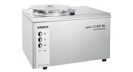 NEMOX Gelato Chef 5L Automatic:     	Abmessungen: 	B 450/ T 320/ H 315    	Fassungsvermögen/Inhalt: 	1kg pro