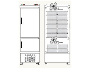 Eislagerschrank / Schockfroster TEKNA 5010 Hi 2T CBA:     	Abmessungen: 	B 670/ T 890/ H2250    	Fassungsvermögen/Inhalt: 	12+36 E