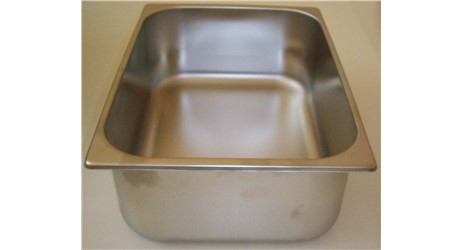 Eiswannen INOX:     	Abmessungen: 	     	Fassungsvermögen/Inhalt: 	5L breit (360x250x80H)   