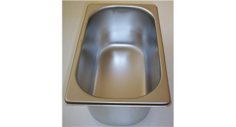 Eiswannen INOX:     	Abmessungen: 	     	Fassungsvermögen/Inhalt: 	4,5L (260x157x16H)    	