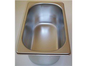 Eiswannen INOX:     	Abmessungen: 	     	Fassungsvermögen/Inhalt: 	4,75L (260x157x17H)    