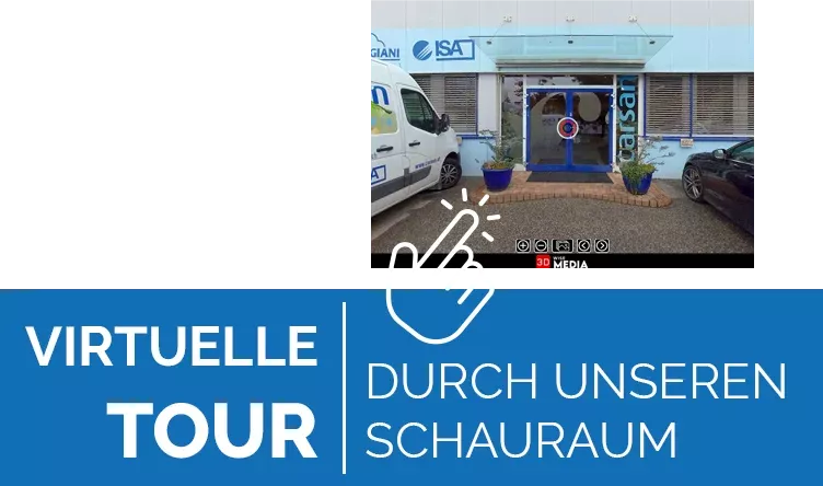 Ein Lieferwagen parkte vor einem Gebäude